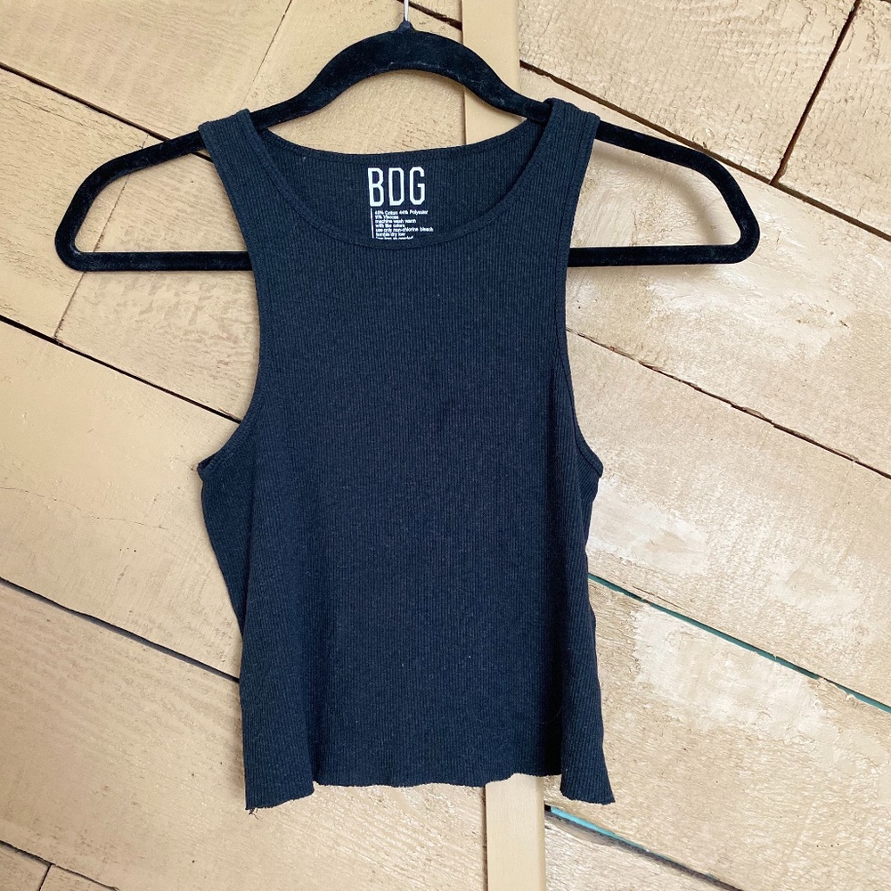 Black High Neck Tank